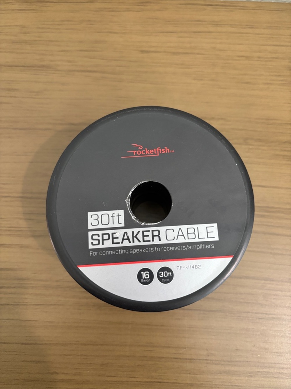 30ft Clear Speaker Cable - 16 Gauge